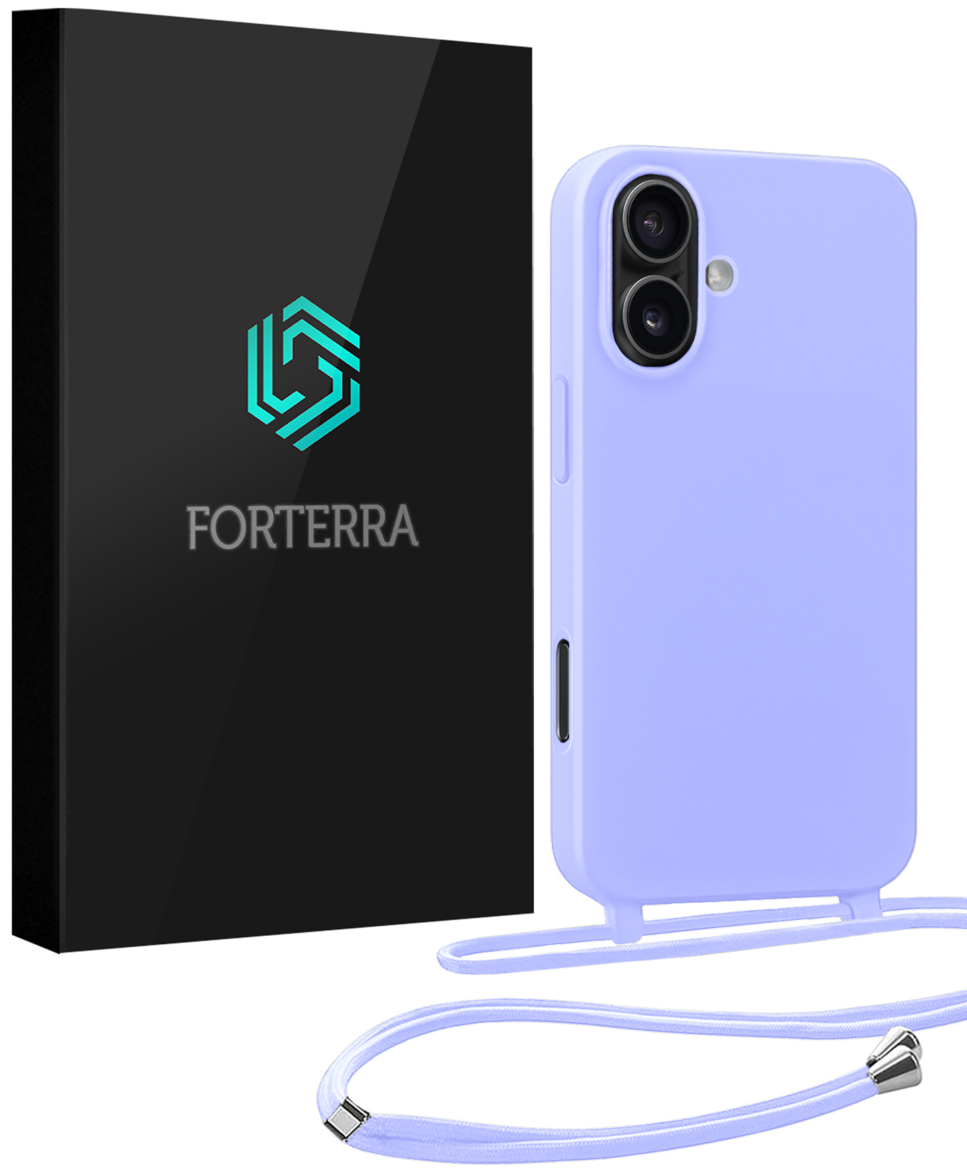 Forterra Forterra iPhone 17 Hoesje met Koord - Lila