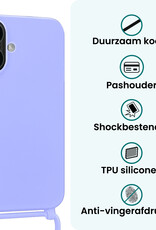 Forterra Forterra iPhone 17 Hoesje met Koord - Lila - 2 PACK