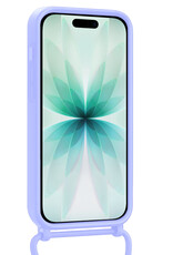 Forterra Forterra iPhone 17 Hoesje met Koord Met Screenprotector - Lila
