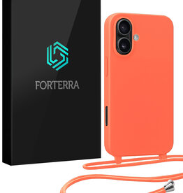 Forterra Forterra iPhone 17 Hoesje met Koord - Papaya