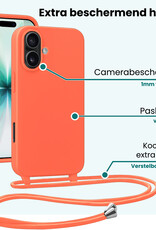 Forterra Forterra iPhone 17 Hoesje met Koord - Papaya