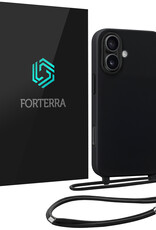 Forterra Forterra iPhone 17 Hoesje met Koord - Zwart