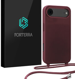 Forterra Forterra iPhone Air Hoesje met Koord - Aubergine
