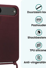 Forterra Forterra iPhone Air Hoesje met Koord - Aubergine