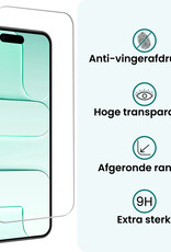 Forterra Forterra iPhone Air Hoesje met Koord Met 2x Screenprotector - Aubergine