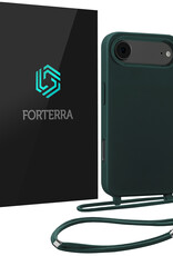 Forterra Forterra iPhone Air Hoesje met Koord - Donkergroen