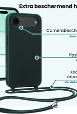 Forterra Forterra iPhone Air Hoesje met Koord - Donkergroen - 2 PACK