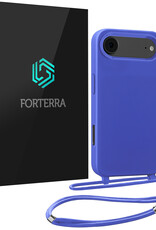 Forterra Forterra iPhone Air Hoesje met Koord - Fel Blauw