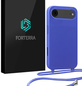 Forterra Forterra iPhone Air Hoesje met Koord - Fel Blauw