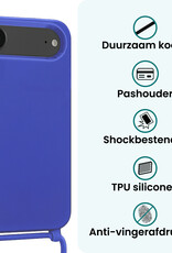 Forterra Forterra iPhone Air Hoesje met Koord - Fel Blauw