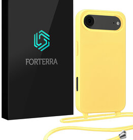Forterra Forterra iPhone Air Hoesje met Koord - Geel