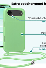 Forterra Forterra iPhone Air Hoesje met Koord Met Screenprotector - Groen