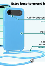 Forterra Forterra iPhone Air Hoesje met Koord - Lichtblauw