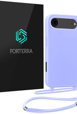 Forterra Forterra iPhone Air Hoesje met Koord - Lila