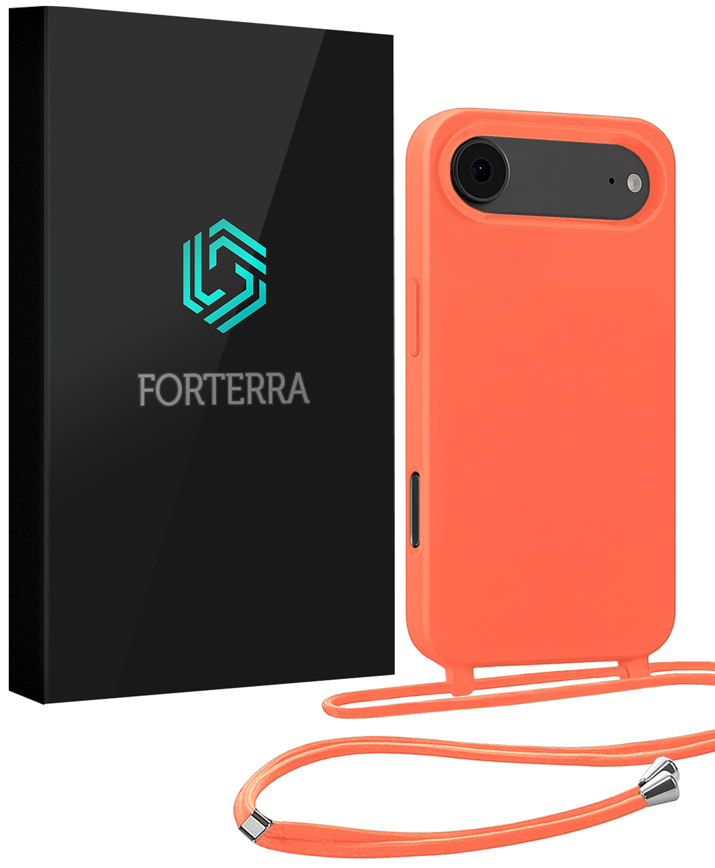Forterra Forterra iPhone Air Hoesje met Koord - Papaya