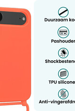 Forterra Forterra iPhone Air Hoesje met Koord - Papaya - 2 PACK
