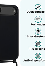 Forterra Forterra iPhone Air Hoesje met Koord - Zwart