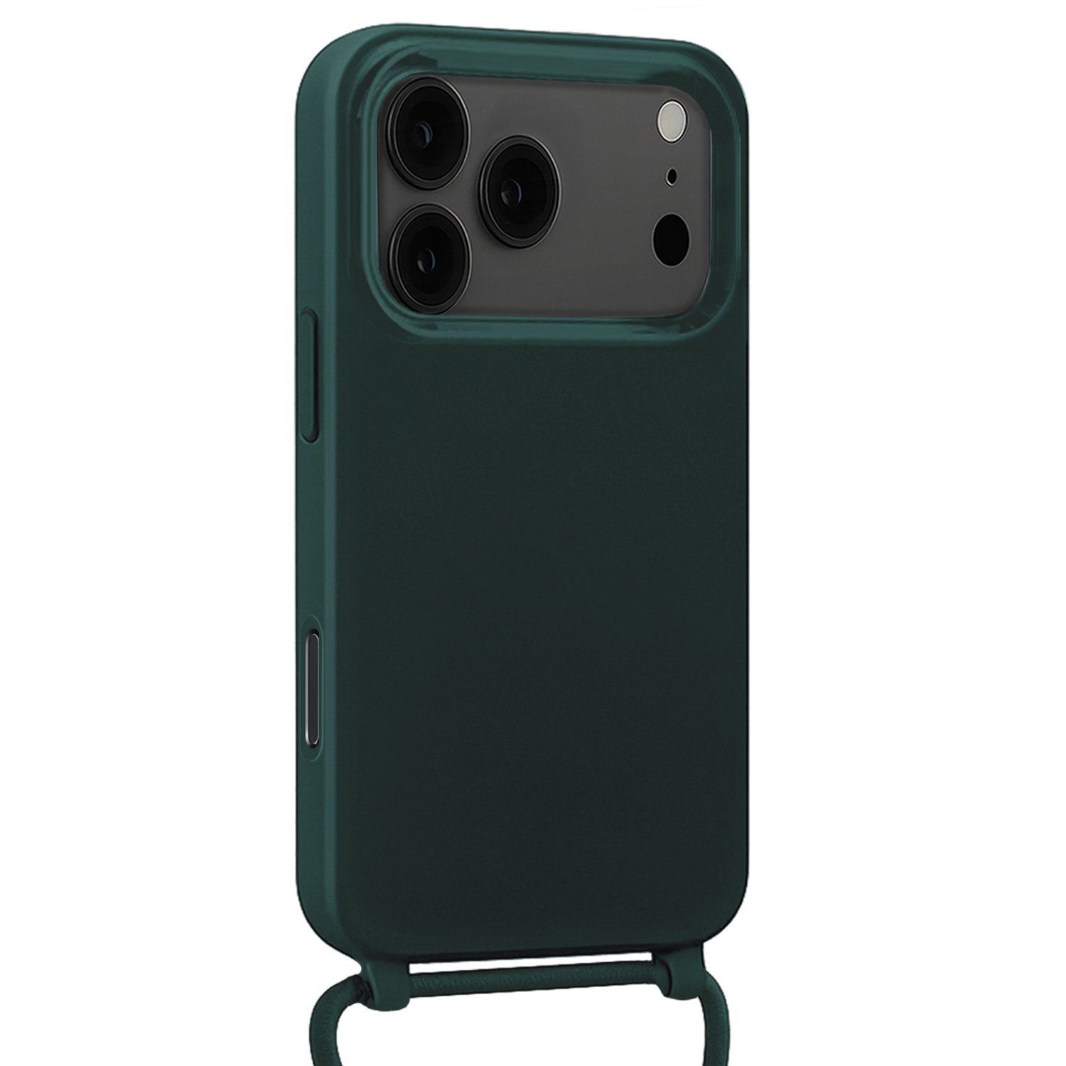 Forterra Forterra iPhone 17 Pro Hoesje met Koord - Donkergroen - 2 PACK