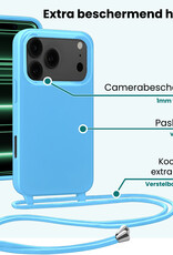 Forterra Forterra iPhone 17 Pro Hoesje met Koord - Lichtblauw