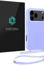Forterra Forterra iPhone 17 Pro Hoesje met Koord - Lila