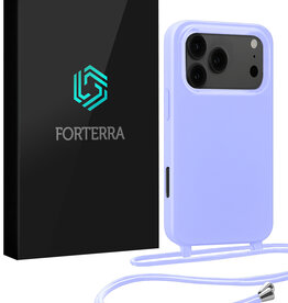 Forterra Forterra iPhone 17 Pro Hoesje met Koord - Lila