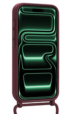 Forterra Forterra iPhone 17 Pro Max Hoesje met Koord - Aubergine - 2 PACK