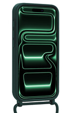 Forterra Forterra iPhone 17 Pro Max Hoesje met Koord Met Screenprotector - Donkergroen