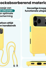Forterra Forterra iPhone 17 Pro Max Hoesje met Koord - Geel