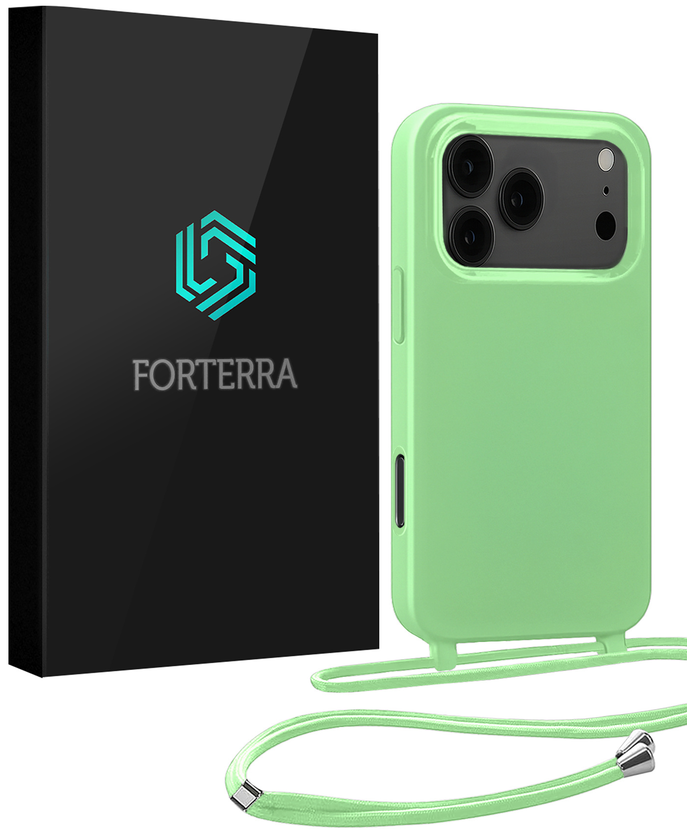 Forterra Forterra iPhone 17 Pro Max Hoesje met Koord - Groen