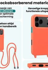 Forterra Forterra iPhone 17 Pro Max Hoesje met Koord - Papaya