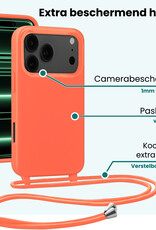 Forterra Forterra iPhone 17 Pro Max Hoesje met Koord - Papaya - 2 PACK