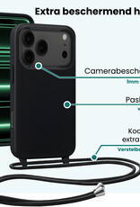 Forterra Forterra iPhone 17 Pro Max Hoesje met Koord - Zwart - 2 PACK