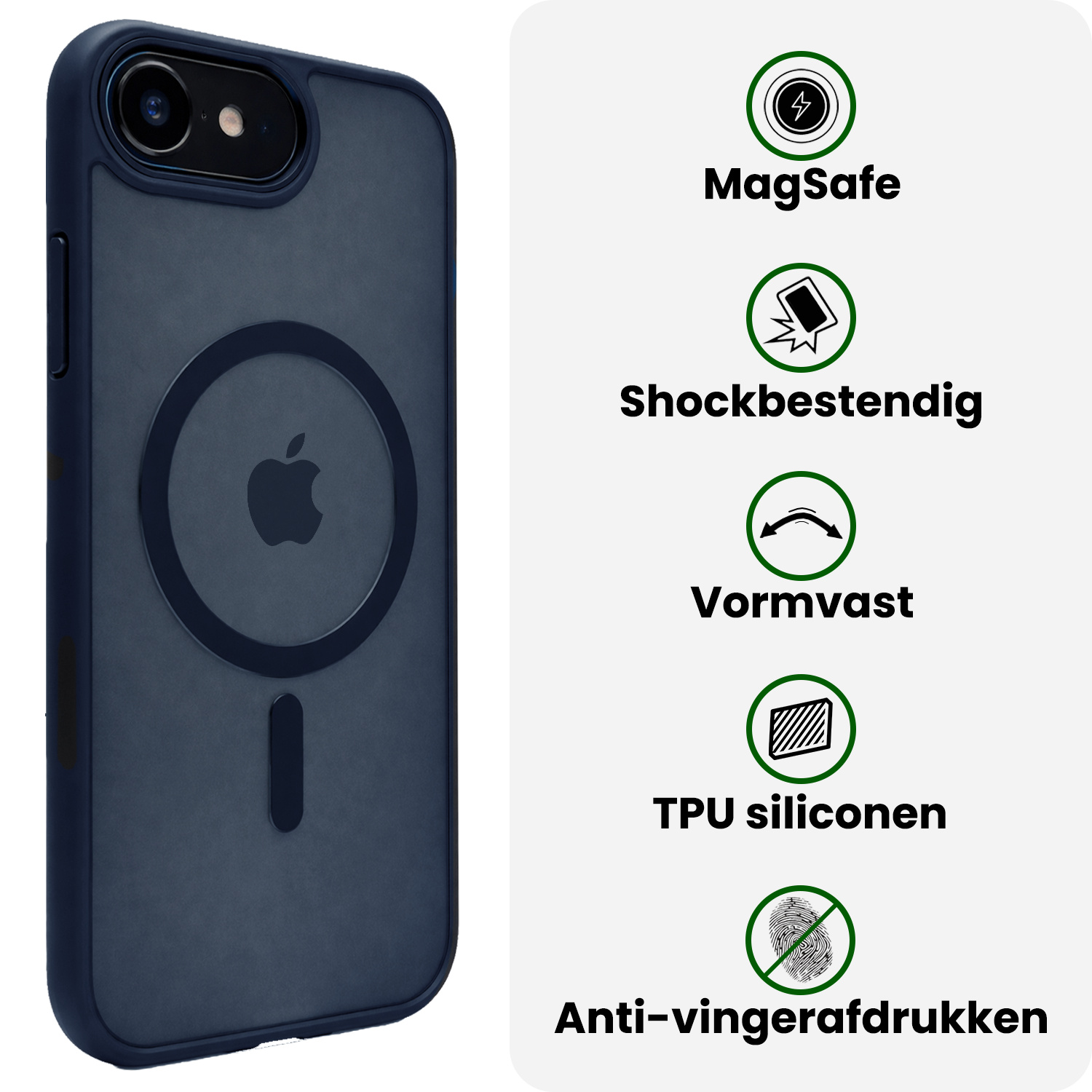 BASEY. BASEY. iPhone 17e Magsafe Hoesje - Donkerblauw