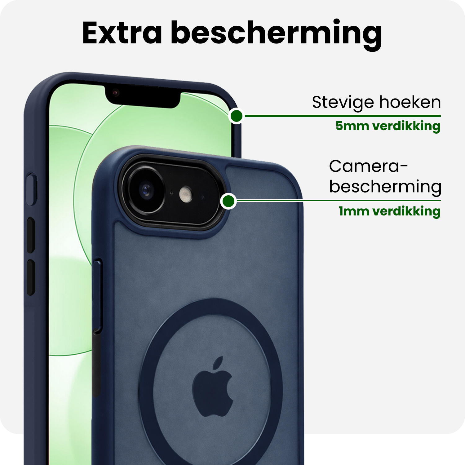 BASEY. BASEY. iPhone 17e Magsafe Hoesje - Donkerblauw