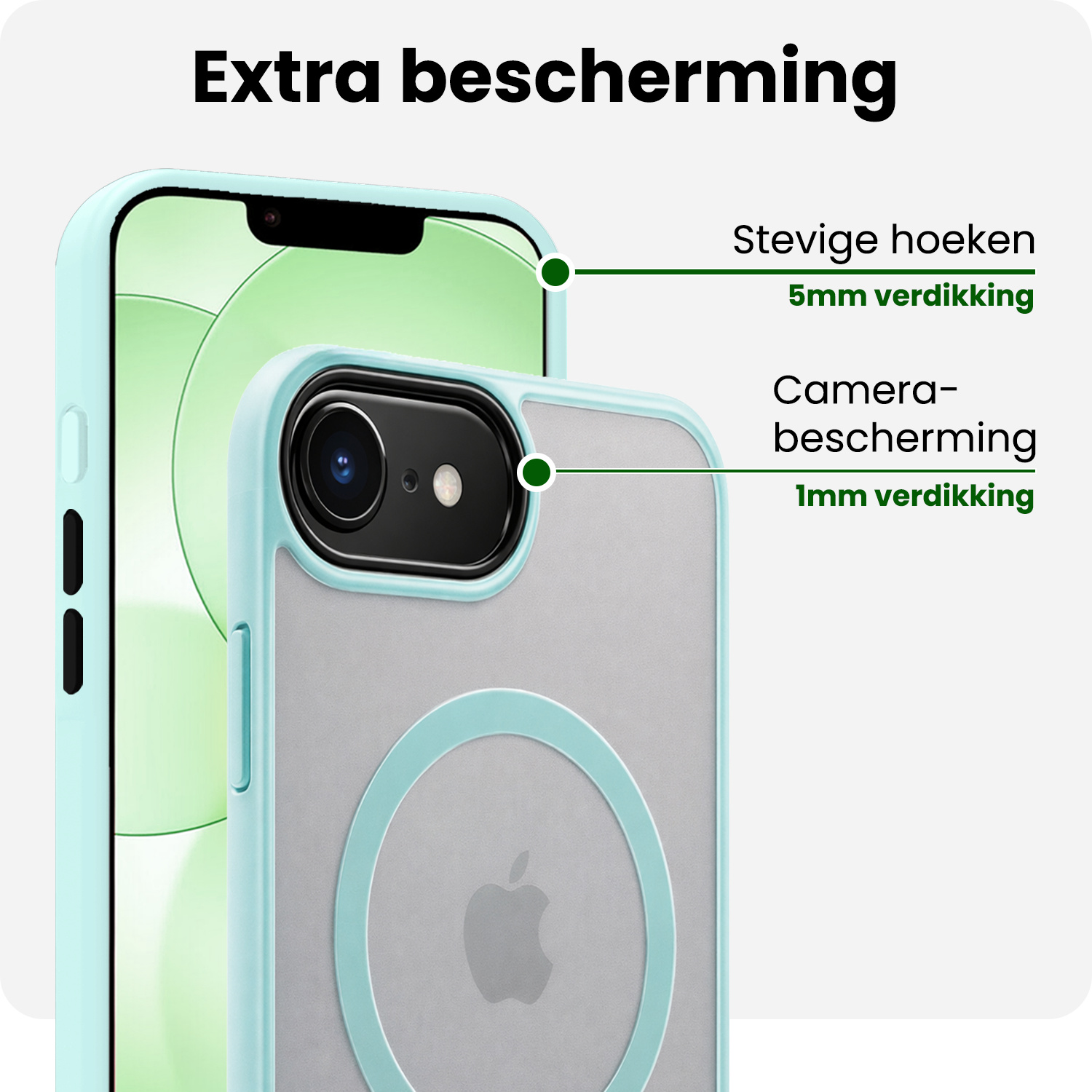 BASEY. BASEY. iPhone 17e Magsafe Hoesje - Lichtblauw