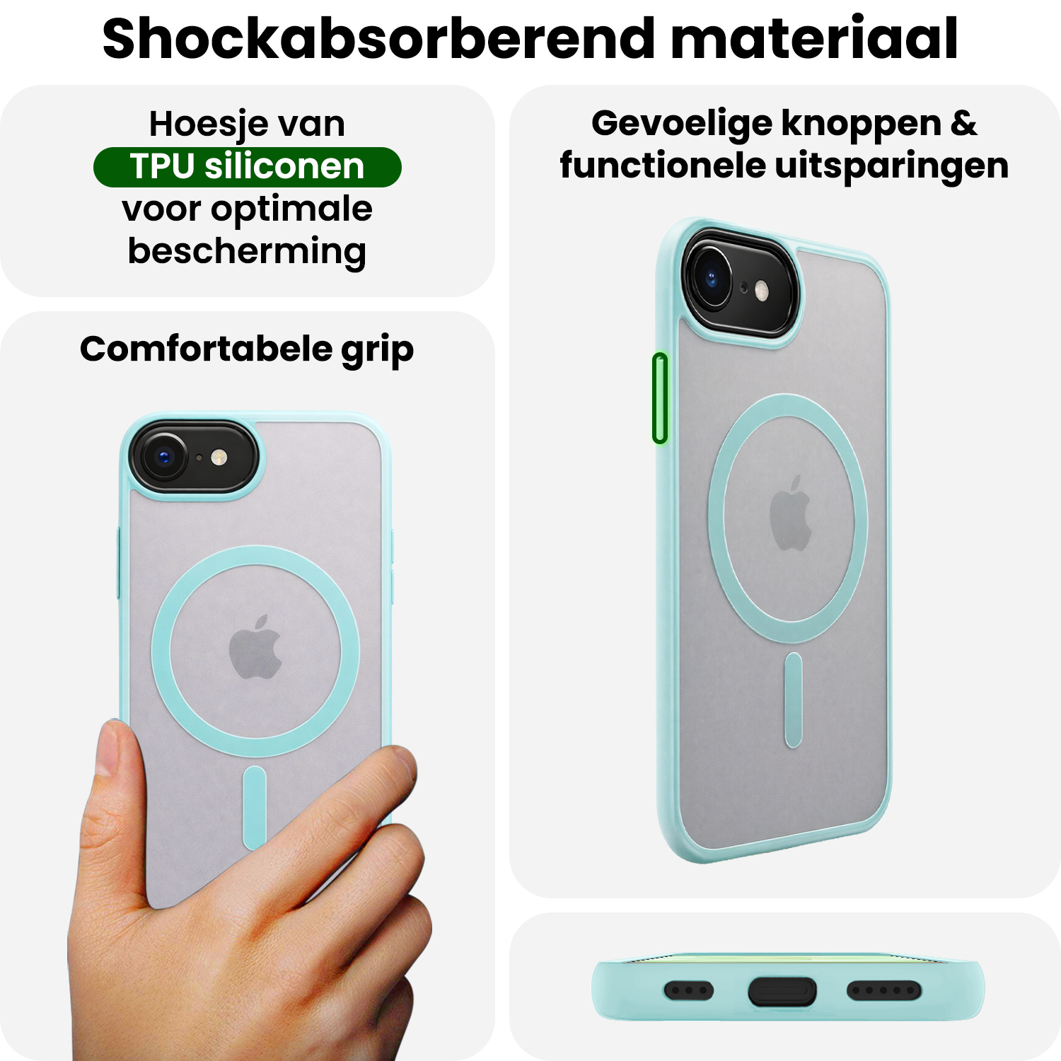 BASEY. BASEY. iPhone 17e Magsafe Hoesje - Lichtblauw