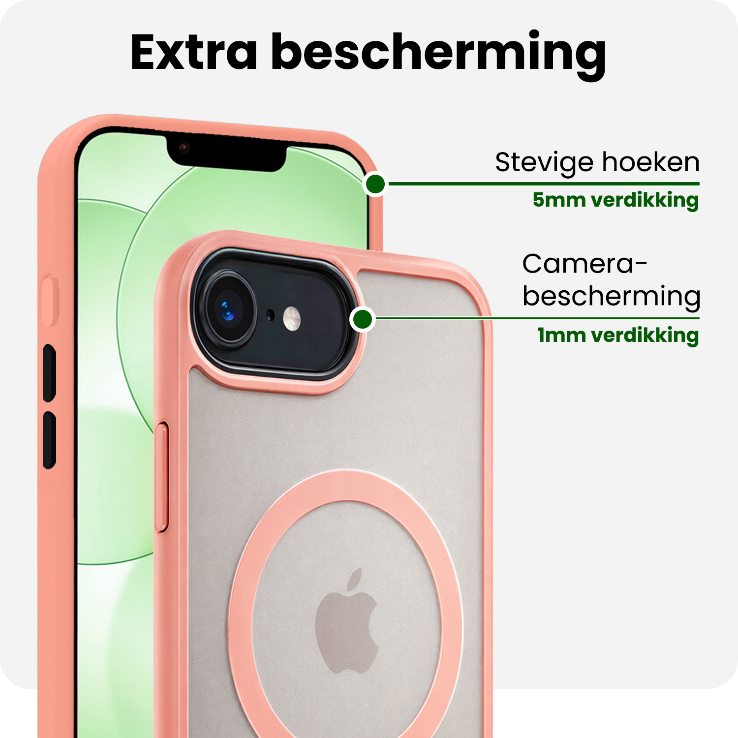 BASEY. BASEY. iPhone 17e Magsafe Hoesje - Perzik