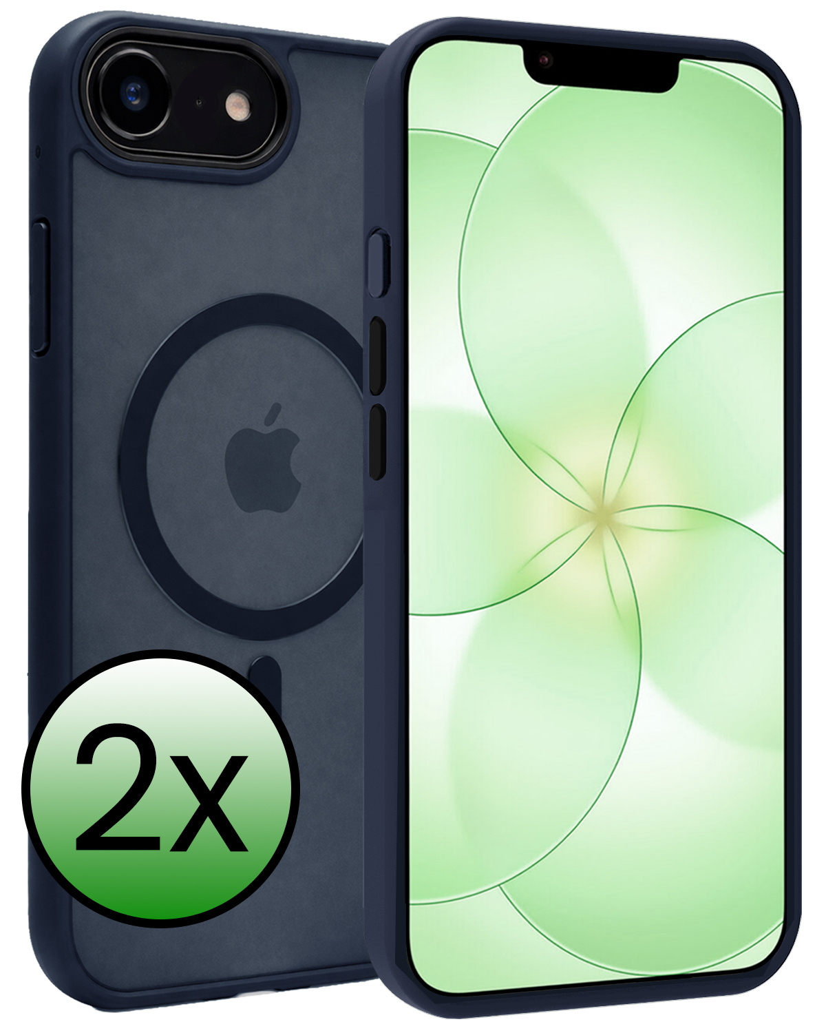 BASEY. BASEY. iPhone 17e Magsafe Hoesje - Donkerblauw - 2 PACK