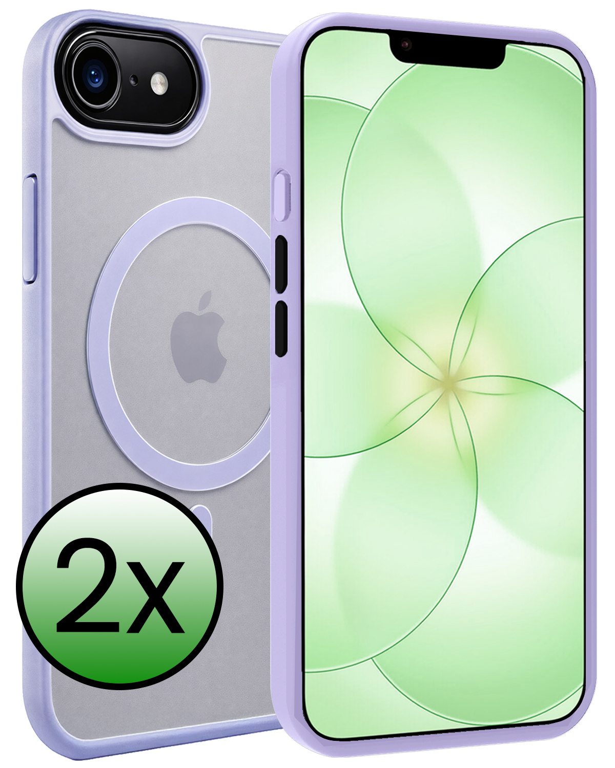 BASEY. BASEY. iPhone 17e Magsafe Hoesje - Lila - 2 PACK