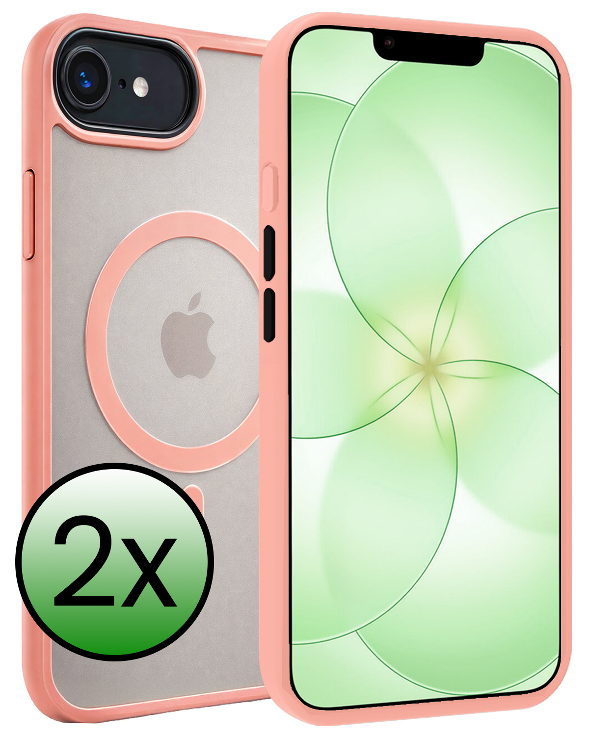 BASEY. BASEY. iPhone 17e Magsafe Hoesje - Perzik - 2 PACK