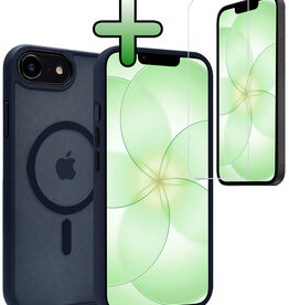 BASEY. BASEY. iPhone 17e Magsafe Hoesje Donkerblauw Met Screenprotector