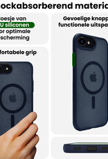 BASEY. BASEY. iPhone 17e Magsafe Hoesje Donkerblauw Met Screenprotector