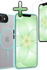 BASEY. BASEY. iPhone 17e Magsafe Hoesje Lichtblauw Met Screenprotector