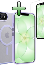 BASEY. BASEY. iPhone 17e Magsafe Hoesje Lila Met Screenprotector