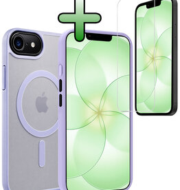 BASEY. BASEY. iPhone 17e Magsafe Hoesje Lila Met Screenprotector