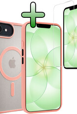 BASEY. BASEY. iPhone 17e Magsafe Hoesje Perzik Met Screenprotector