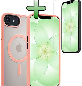 BASEY. BASEY. iPhone 17e Magsafe Hoesje Perzik Met Screenprotector