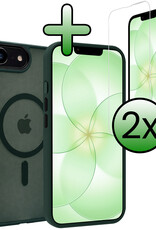 BASEY. BASEY. iPhone 17e Magsafe Hoesje Donkergroen Met 2x Screenprotector