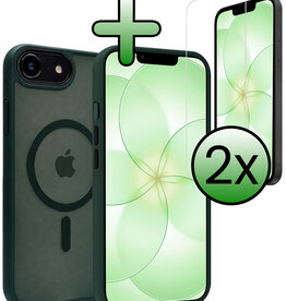 BASEY. BASEY. iPhone 17e Magsafe Hoesje Donkergroen Met 2x Screenprotector