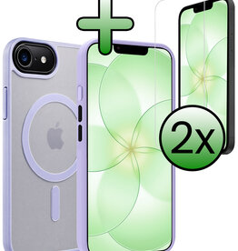 BASEY. BASEY. iPhone 17e Magsafe Hoesje Lila Met 2x Screenprotector